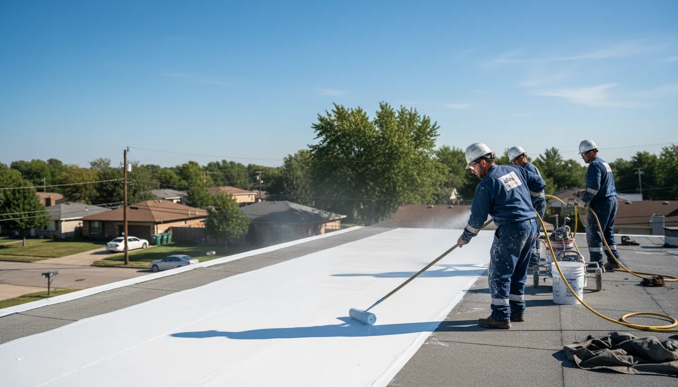Commercial roof coating in Glencoe, MN near me